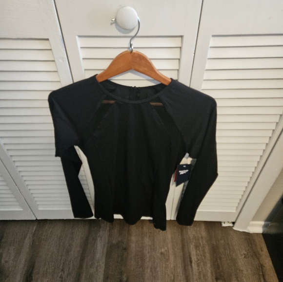 Reebok Womens Long Sleeve Sport Top, Size L,NWT - Picture 2 of 3